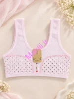 نیم تنه دخترانه بدون کاپ مدل لاو رنگ صورتی