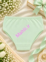 شورت دخترانه عروسکی اسلیپ جنس نخ پنبه (پک 6 عددی)