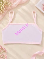 نیم تنه دخترانه بدون کاپ مدل بندی رنگ صورتی