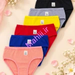 شورت زنانه کبریتی اسپرت ساده جنس نخ پنبه برند شالتوک (پک 6 عددی)