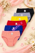 شورت زنانه کبریتی اسپرت ساده جنس نخ پنبه برند شالتوک (پک 6 عددی)
