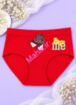شورت گنی زنانه بالا کش پهن جنس نخ پنبه برند سینولونگ (پک 6 عددی)