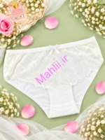 شورت فانتزی زنانه جلو گیپور جنس نخ پنبه (پک 6 عددی)