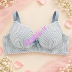 سوتین تک اسفنجی بدون فنر چهار خونه لب کنگره