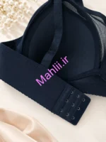 سوتین اسفنجی بدون فنر بند ثابت زیر کتی رنگ مشکی