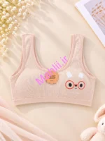 نیم تنه دخترانه بند رکابی جنس نخ پنبه عروسکی رنگ صورتی
