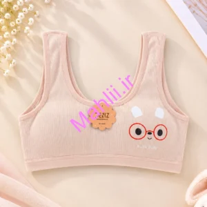نیم تنه دخترانه بند رکابی جنس نخ پنبه عروسکی رنگ صورتی