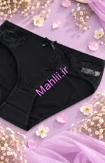 شورت گیپور زنانه جلو دانتل طرح گل شکوفه جنس نخ پنبه (پک 6 عددی)